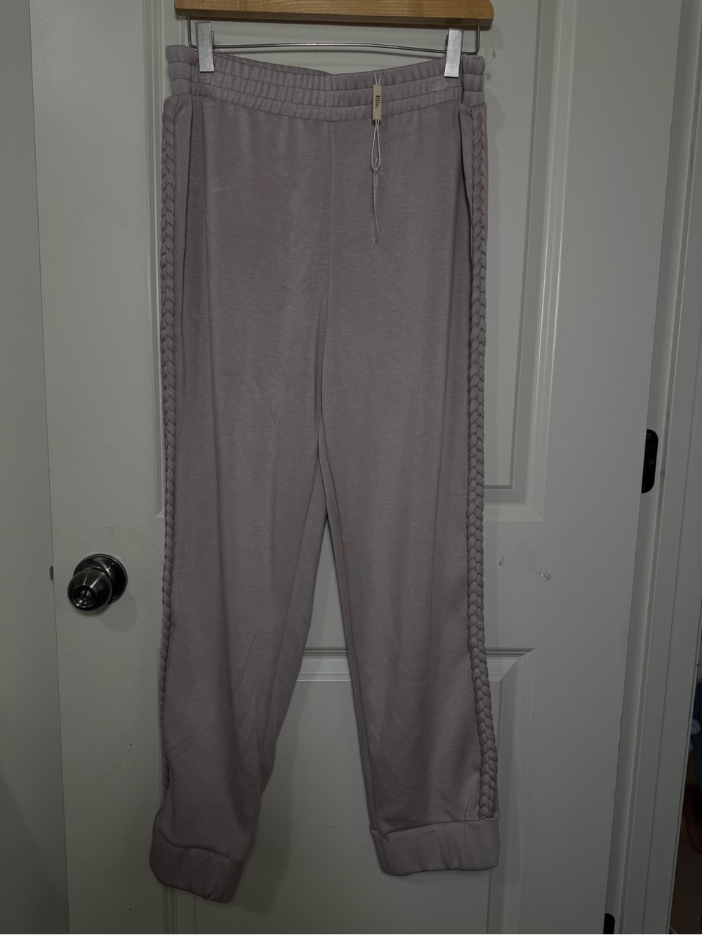 Elie Tahari Women’s Jogger Pants braided trim Size L